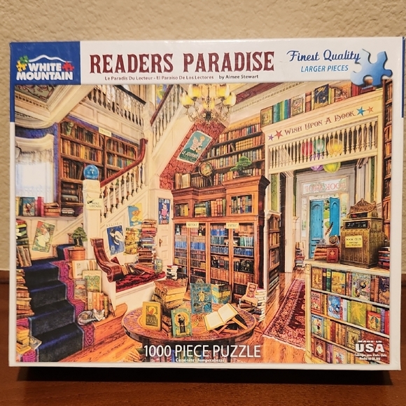 White Mountain Other - 1000 Pieces White Mountain Readers Paradise Puzzle
